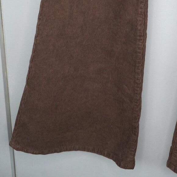 New AG Angeline Corduroy Mid Rise Flare Jeans in Sulfur Bitter Chocolate sz 33 - Picture 8 of 16